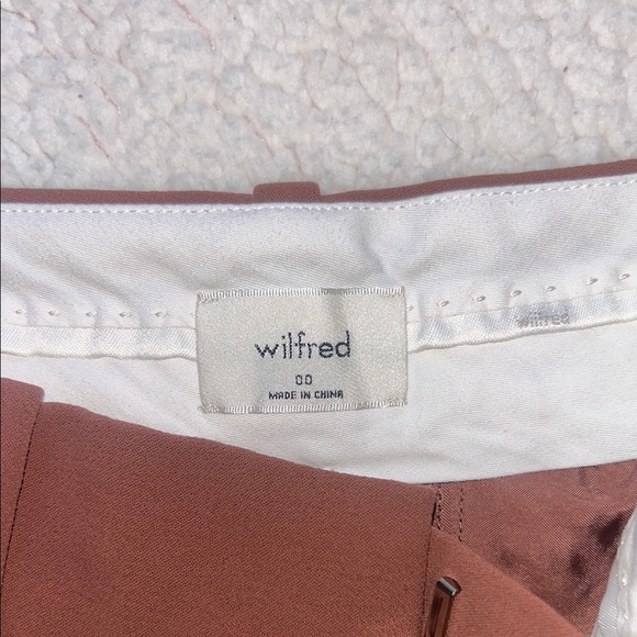 Wilfred Espresso Wide Leg Pants Red Brown - Picture 7 of 10